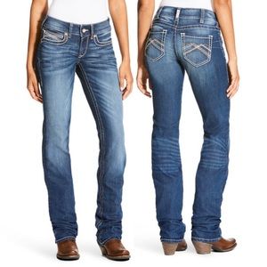 Ariat Mid Rise Cascade Straight Leg Jeans